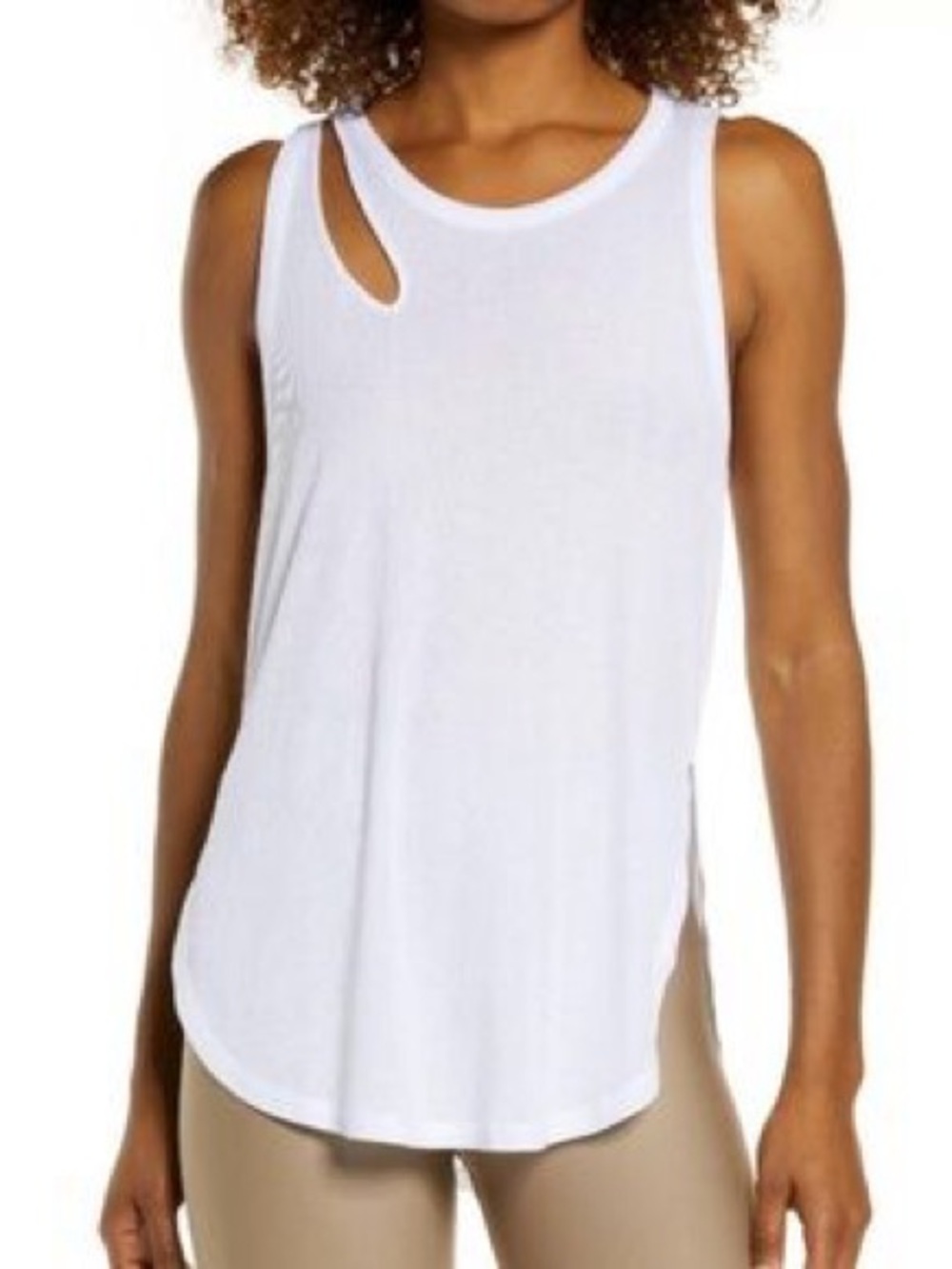 Women’s White Cutout Tank Top - Alo